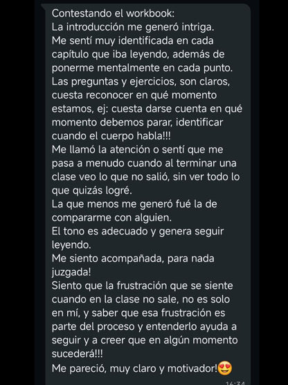 De la AUTOEXIGENCIA a la ABUNDANCIA - Workbook para pole dancers